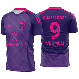 Arte Vetor Camisa Fortuna Düsseldorf Alternativa 2024-2025