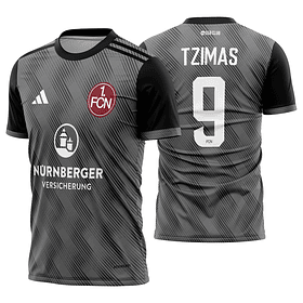 Arte vetor camisa 1. FC Nürnberg Alternativa 2024-2025