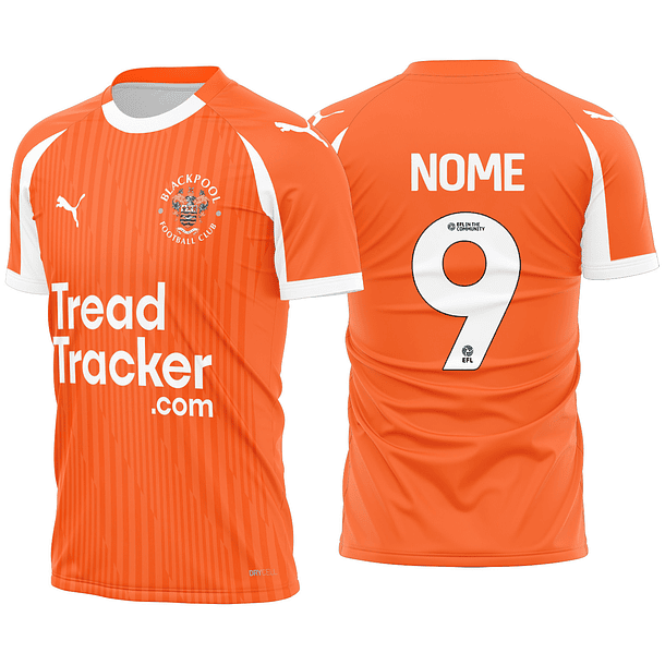Arte Vetor Camisa Blackpool Local 2025-2026