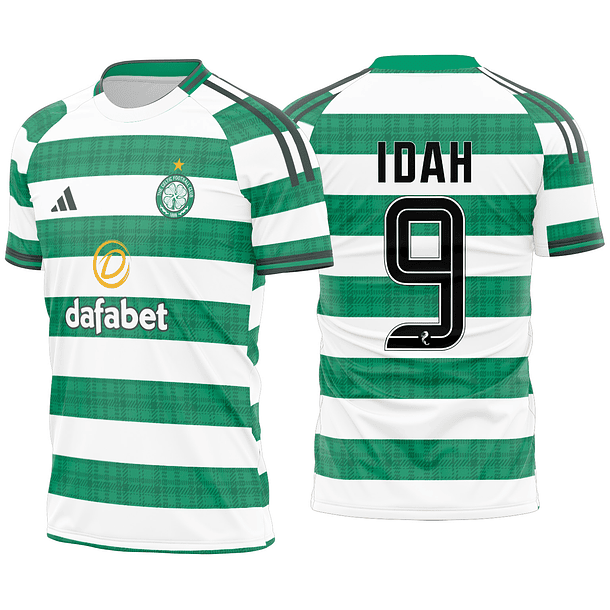 Arte Vetor Camisa Celtic Local 2025-2026