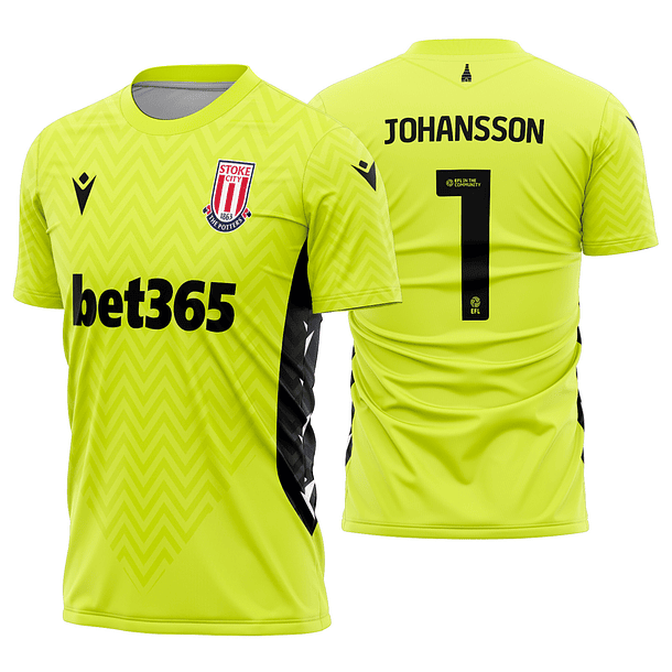 Arte Vetor Camisa Stoke City Goleiro 2024-2025