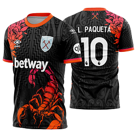 Arte Vetor Camisa West Ham Concept 2025