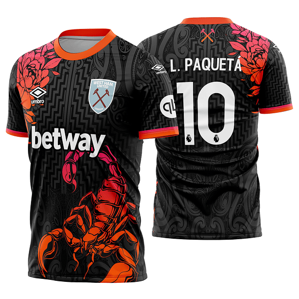 Arte Vetor Camisa West Ham Concept 2025