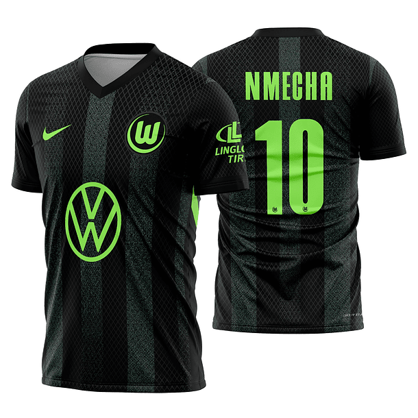Arte Vetor Camisa Wolfburg Visita 2024-2025