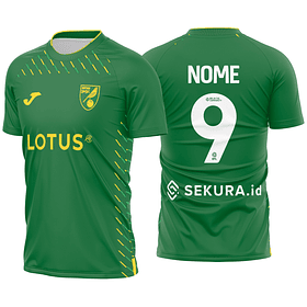 Arte Vetor Camisa Norwich City Visita 2023-2024