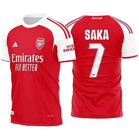 Arte Vetor Camisa Arsenal Local 2025-2026