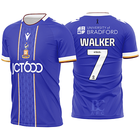 Arte Vetor Camisa Bradford City Alternativa 2024-2025