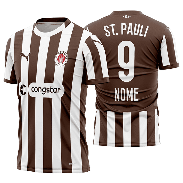 Arte Vetor Camisa St Pauli Local 2025-2026