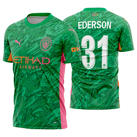 Arte vetor camisa Manchester City goleiro 2025-2026