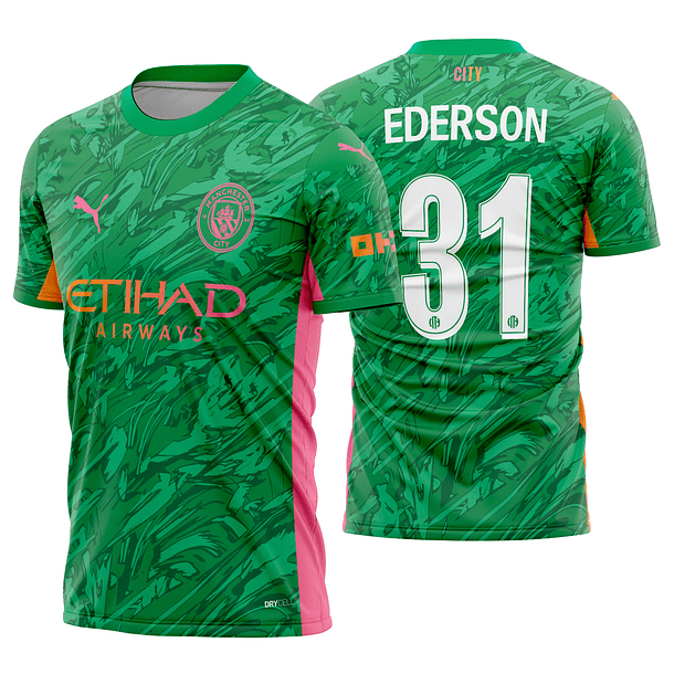 Arte vetor camisa Manchester City goleiro 2025-2026