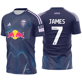 Arte vetor camisa Leeds United Alternativa 2024-2025