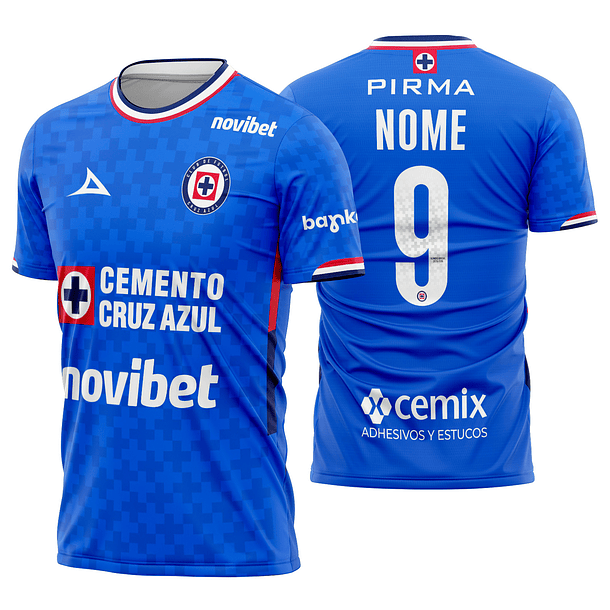 Arte Vetor Camisa Cruz Azul Local 2025-2026