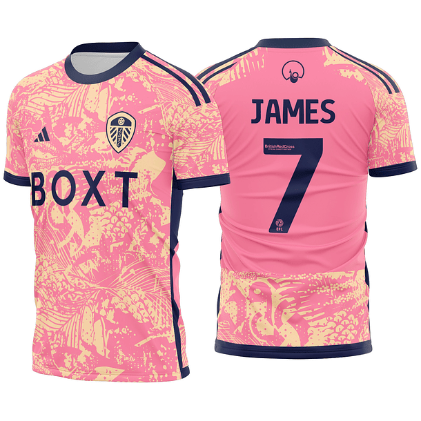 Arte vetor camisa Leeds United Alternativa 2023-2024