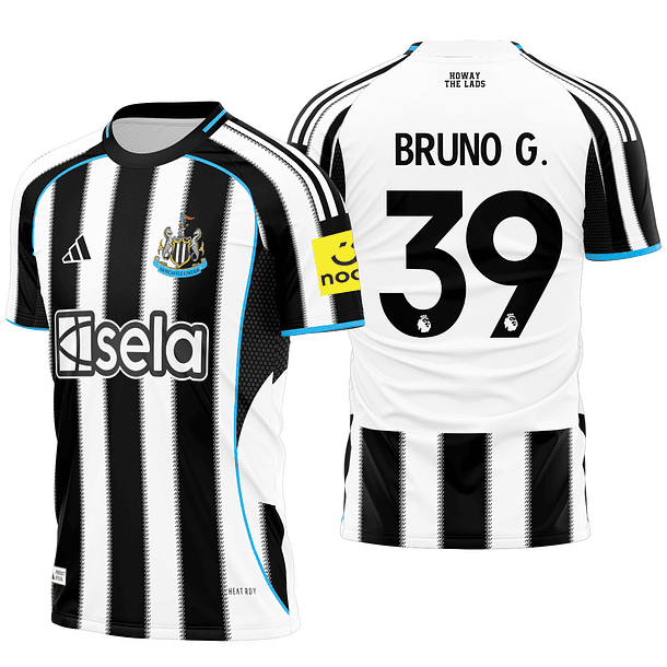 Arte Vetor Camisa Newcastle Local 2025-2026