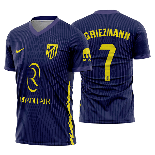 Arte Vetor Camisa Atletico Madrid Visita 2025-2026