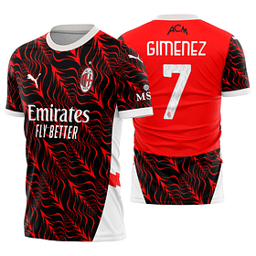 Arte Vetor Camisa AC Milan Concept 2025-2026