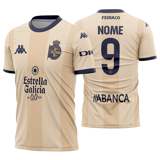 Arte vetor camisa Deportivo Coruña Aniversario 2024-2025