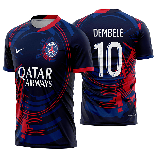 Arte Vetor Camisa PSG Concept geometric 2025