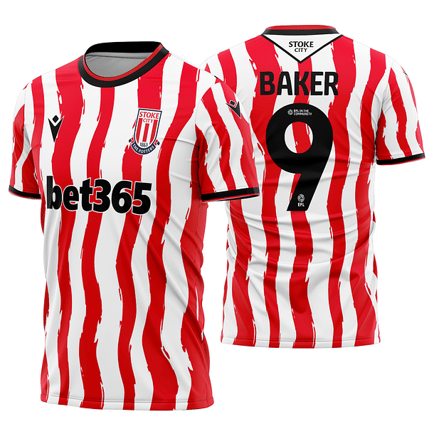 Arte Vetor Camisa Stoke City Local 2025-2026
