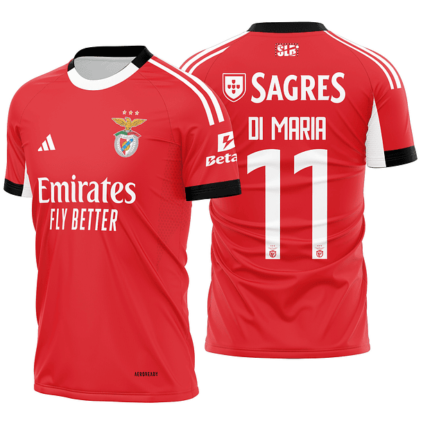 Arte Vetor Camisa Benfica Local 2025-2026