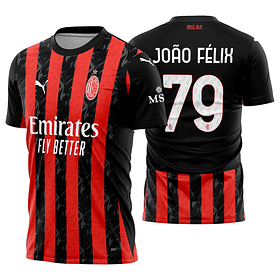 Arte vetor camisa AC Milan Local 2025-2026