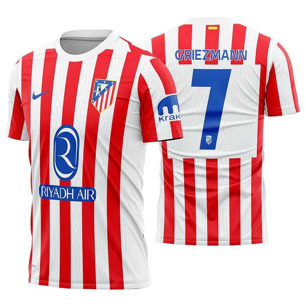 Arte Vetor Camisa Atletico Madrid Local 2025-2026