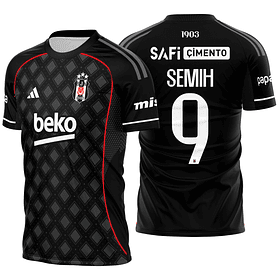 Arte Vetor Camisa Besiktas Tercera 2025-2026