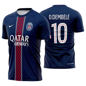 Arte Vetor Camisa PSG Local 2025-2026