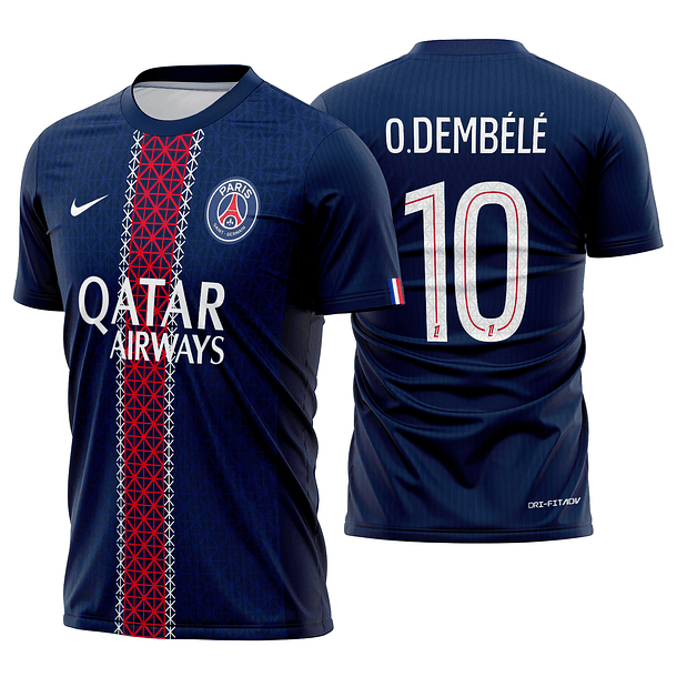Arte Vetor Camisa PSG Local 2025-2026