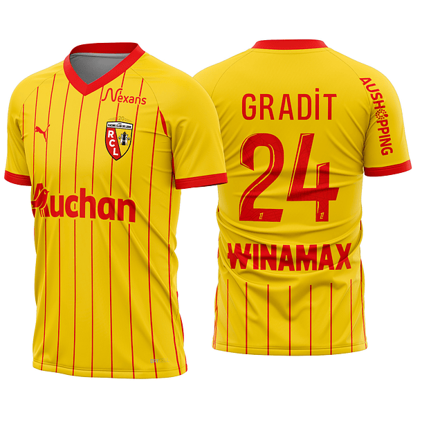 Arte Vetor Camisa RC Lens Local 2025-2026