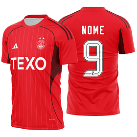 Arte Vetor Camisa Aberdeen FC Local 2025-2026