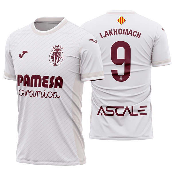 Arte Vetor Camisa Villarreal Visita 2025-2026