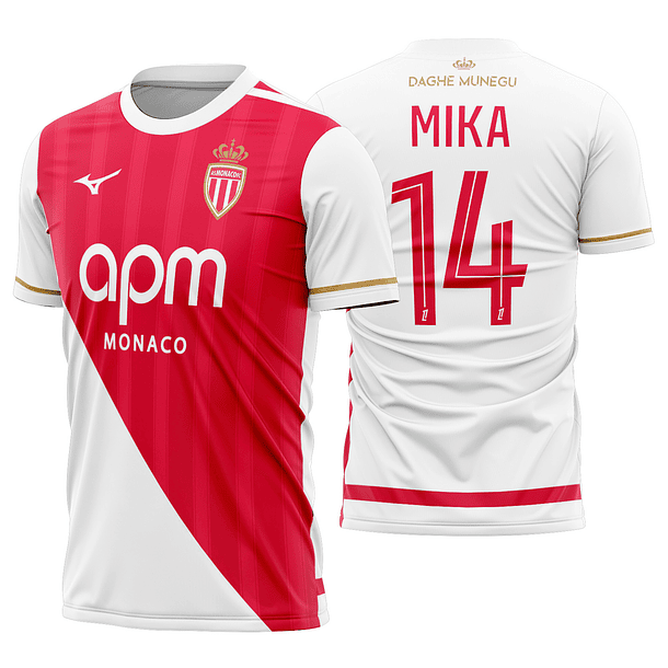 Arte vetor camisa As Monaco Local 2025-2026