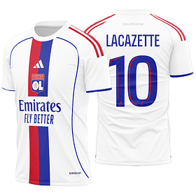 Arte Vetor Camisa Olympique Lyon Local 2025-2026
