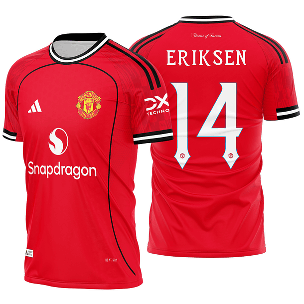 Arte Vetor Camisa Manchester United Local 2025-2026