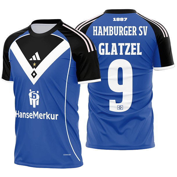 Arte Vetor Camisa Hamburger SV Visita 2025-2026