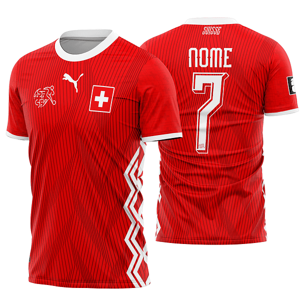 Arte Vetor Camisa Suíça Concept 2026