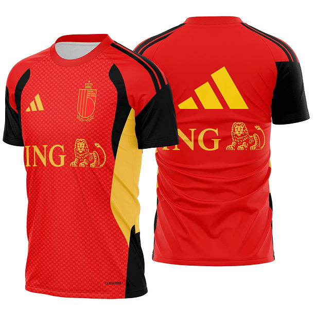 Arte Vetor Camisa Bélgica treino 2026