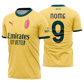 Arte Vetor Camisa AC Milan Terceira 2025-2026