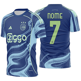 Arte Vetor Camisa Ajax Visita 2025-2026