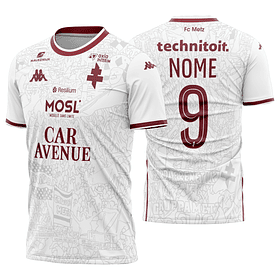 Arte Vetor Camisa Metz Visita 2025-2026