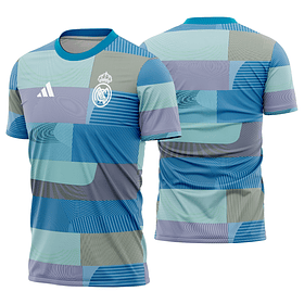 Arte Vetor Camisa Real Madrid Pre-jogo 2025-2026