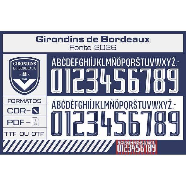 Fonte Girondins de Bordeaux 2025 2026