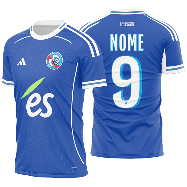 Arte vetor camisa Strasbourg Local 2025-2026