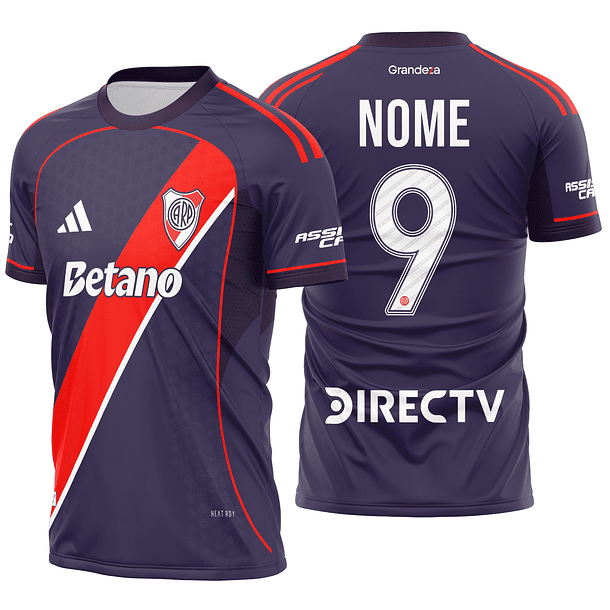 Arte Vetor Camisa River Plate Terceira 2026