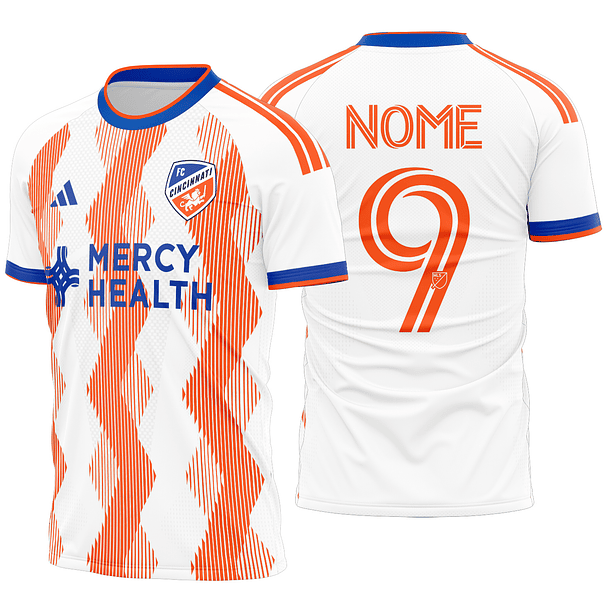 Arte Vetor Camisa FC Cincinnati Visita 2026