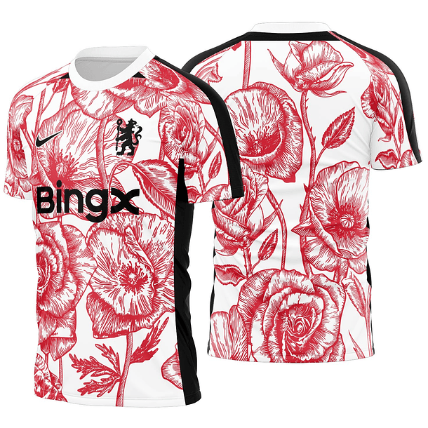 Arte Vetor Camisa Chelsea Pre-jogo Remembrance Day 25-26