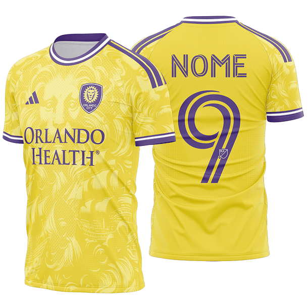Arte Vetor Camisa Orlando City Visita 2026
