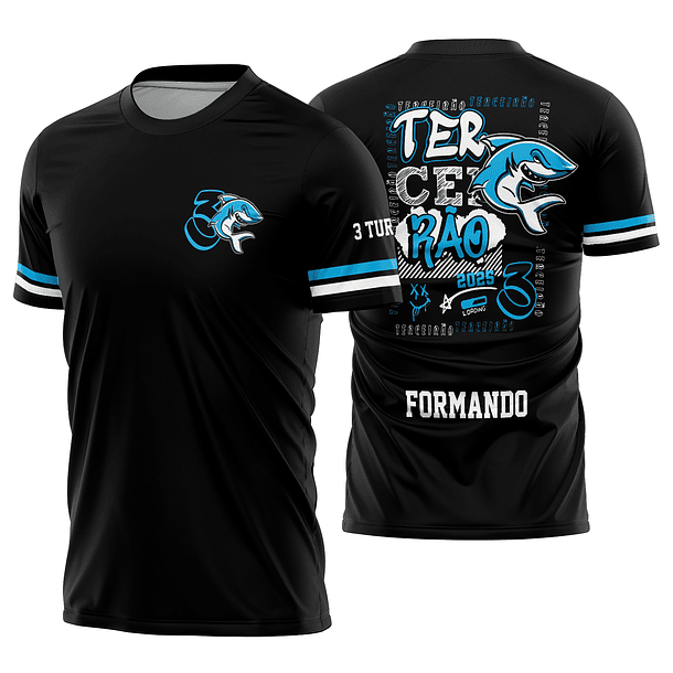 Arte Vetor Camisa terceirão tubarão Mod-318 1