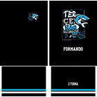 Arte Vetor Camisa terceirão tubarão Mod-318 2